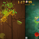 Fruit Ninja’s wooden background is changed to that of a dragon in the Chinese version. (Photo: iDreamsky, iTunes)